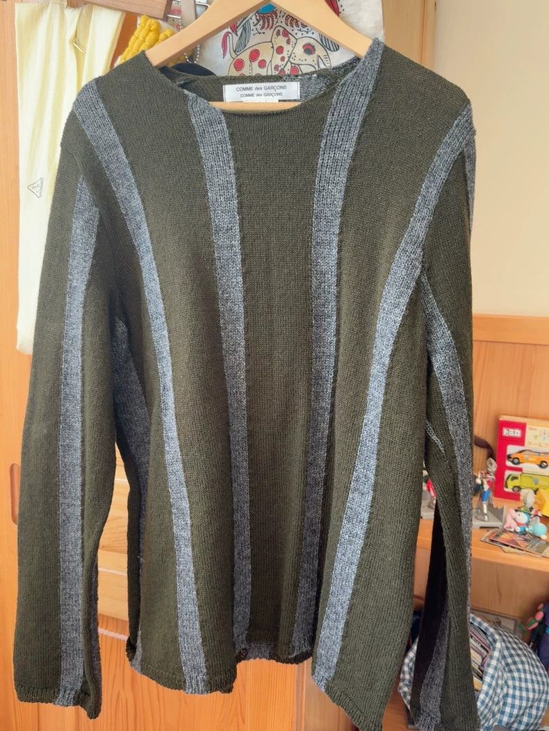 Comme des Garcons Comme Des Garcons Color blocked striped knitted sweater 25 Size L / US 10 / IT 46 - 1 Thumbnail