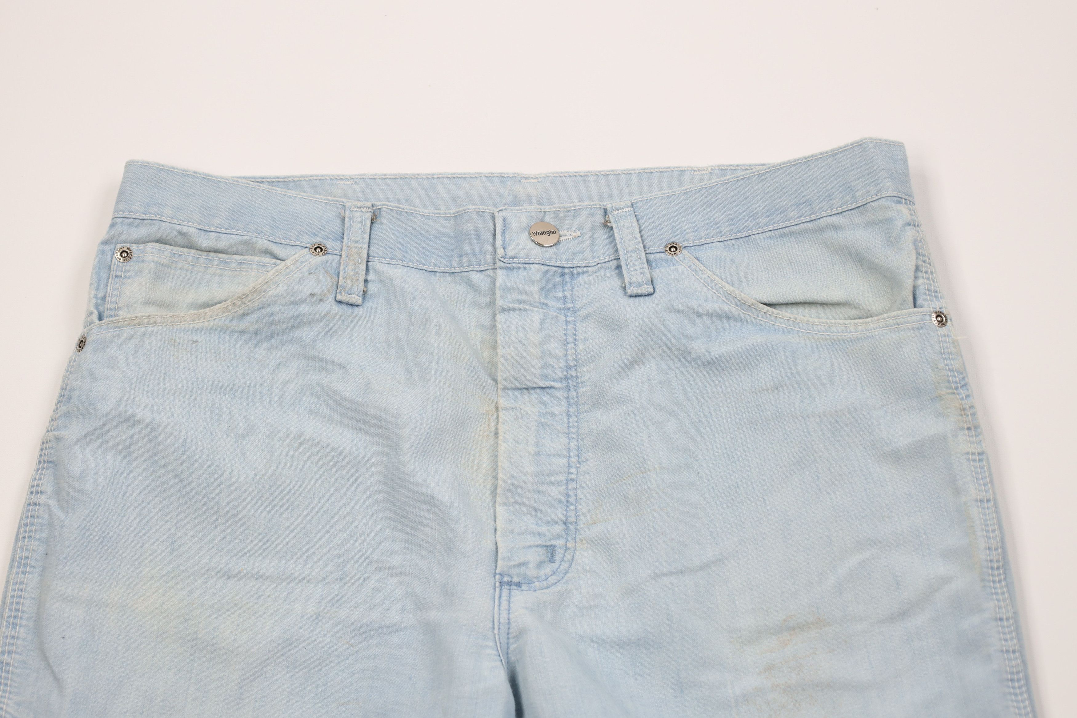 Wrangler Vintage 70s Wrangler Thin Bell Bottoms Jeans Blue USA Size US 36 / EU 52 - 2 Thumbnail
