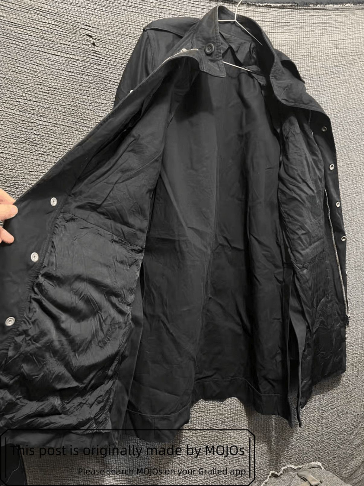 Rick Owens Sz 48 Rick Owens 16SS Runway Trench Coat mojos1532 Size US M / EU 48-50 / 2 - 7 Thumbnail