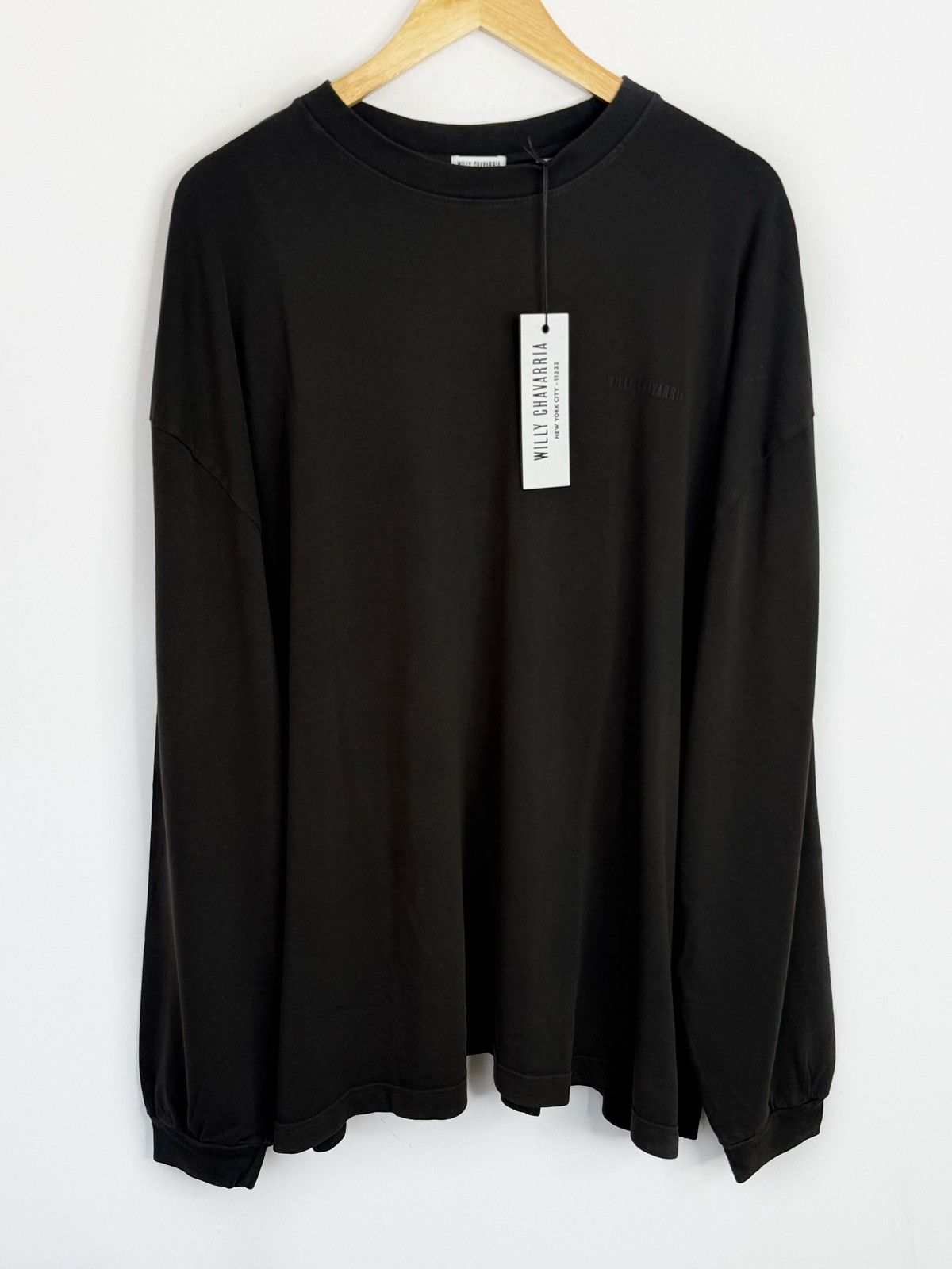 Willy Chavarria WILLY CHAVARRIA BUFFALO LS BLACK CLAY TEE Size US L / EU 52-54 / 3 - 2 Thumbnail