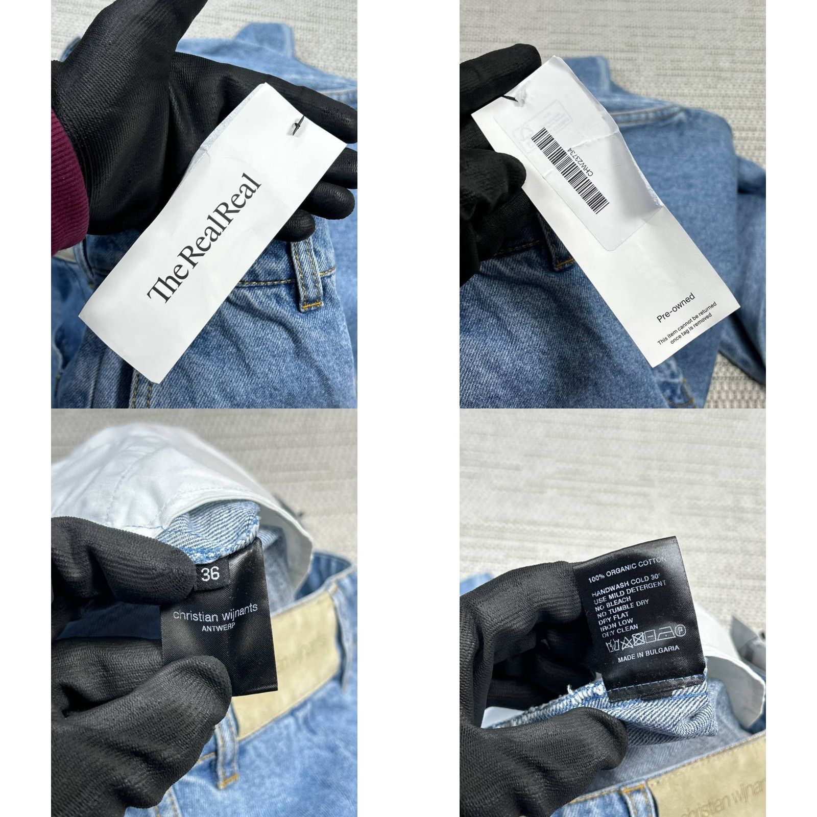 Christian Wijnants Christian Wijnants Jeans Womens 36 Blue Denim Cotton Straight 28x33 Vintage No Size 25" / US 0 / IT 36 - 8 Thumbnail