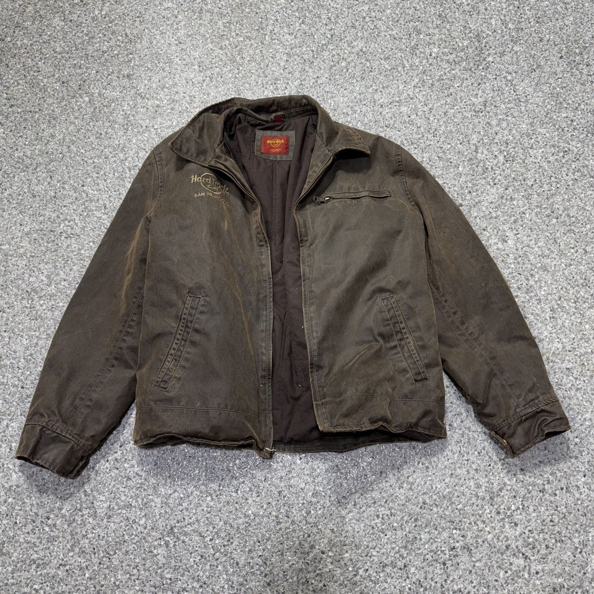 Hard Rock Cafe Vintage Hard Rock Cafe Leather Bomber Jacket Size US XL / EU 56 / 4 - 1 Thumbnail