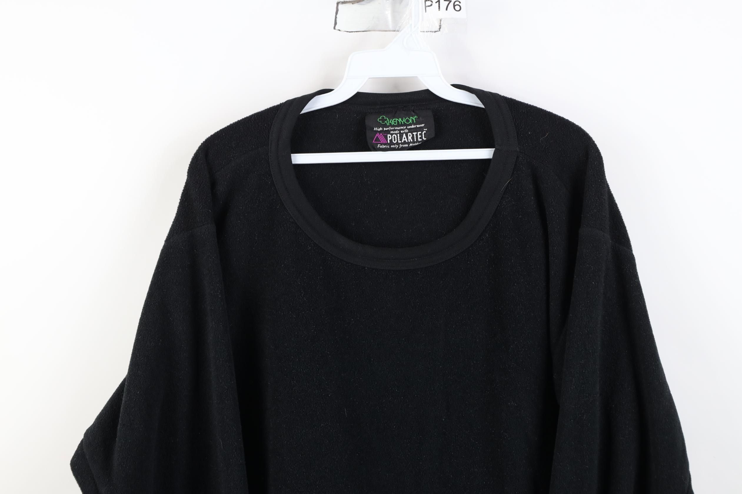 Vintage Vintage 90s Streetwear Fleece Crewneck Sweater Black USA Size US XL / EU 56 / 4 - 2 Thumbnail