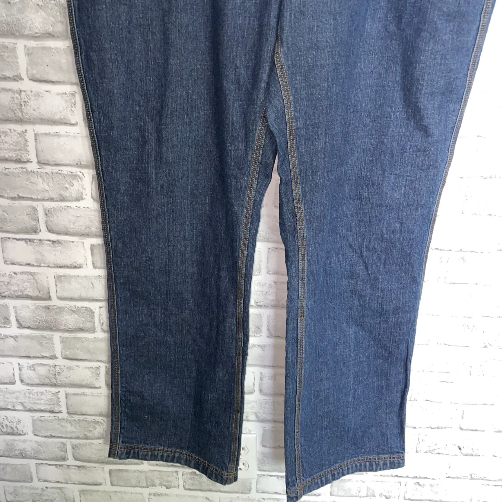 CO Duluth Trading Co Jeans Mens Size 46 Inseam 34 Blue Cotton Straight 46x34 Size US 30 / EU 46 - 3 Thumbnail
