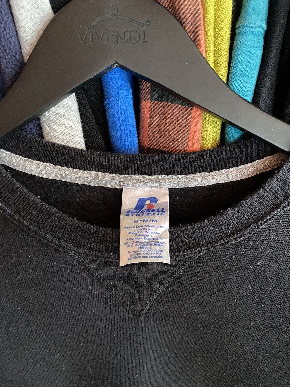 Russell Athletic VINTAGE RUSSELL ATHLETIC BASIC MINI LOGO SWEATSHIRT Y2k Size US M / EU 48-50 / 2 - 2 Thumbnail