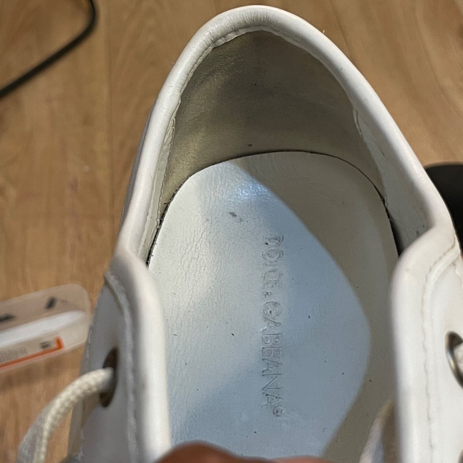 Dolce & Gabbana Dolce & Gabbana sneakers white Leather Low Top shoes italy Size US 10 / EU 43 - 15 Thumbnail