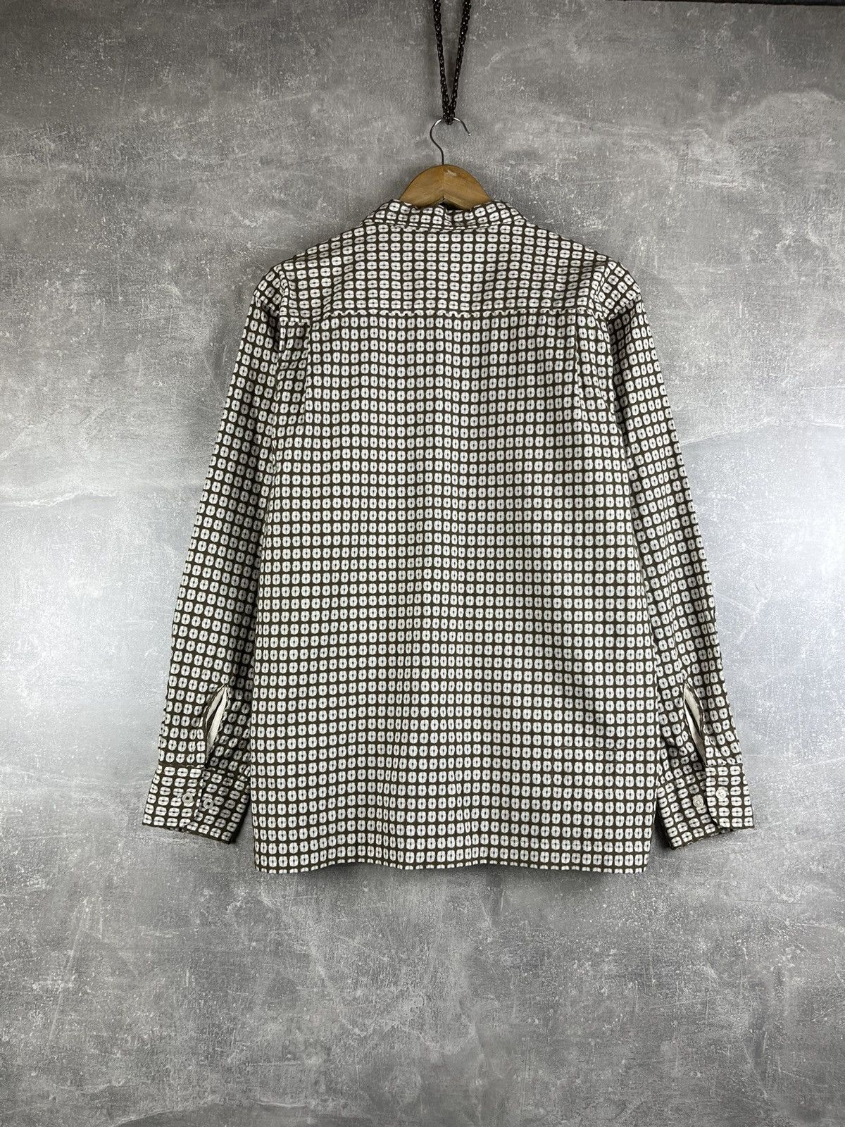 Universal Works Universal Works L/S Camp Shirt Brown Geometric Cotton Bangla Size US M / EU 48-50 / 2 - 6 Thumbnail