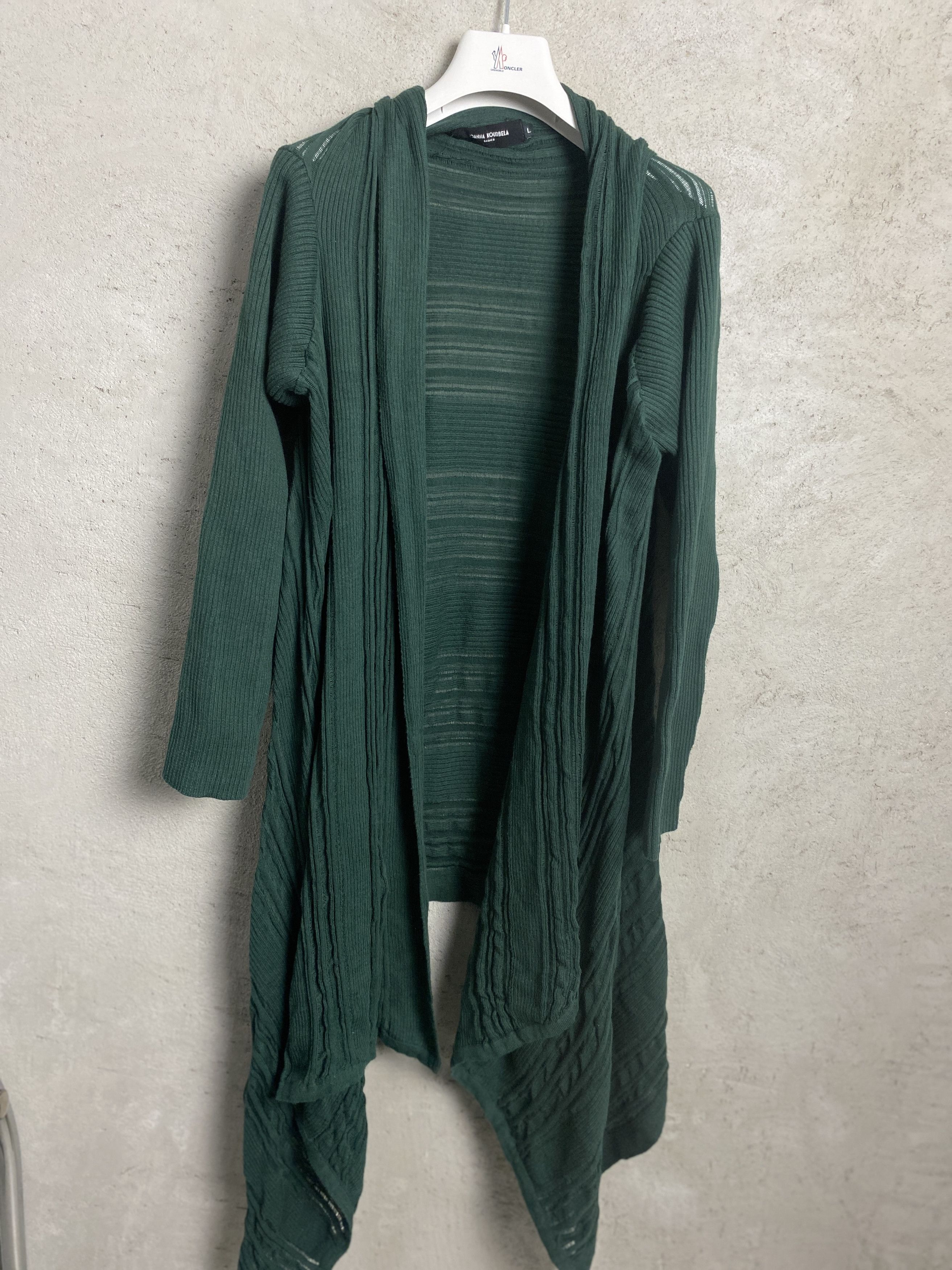 Other Ioanna Kourbela long cardigan unusual knit sweater Size L / US 10 / IT 46 - 1 Thumbnail