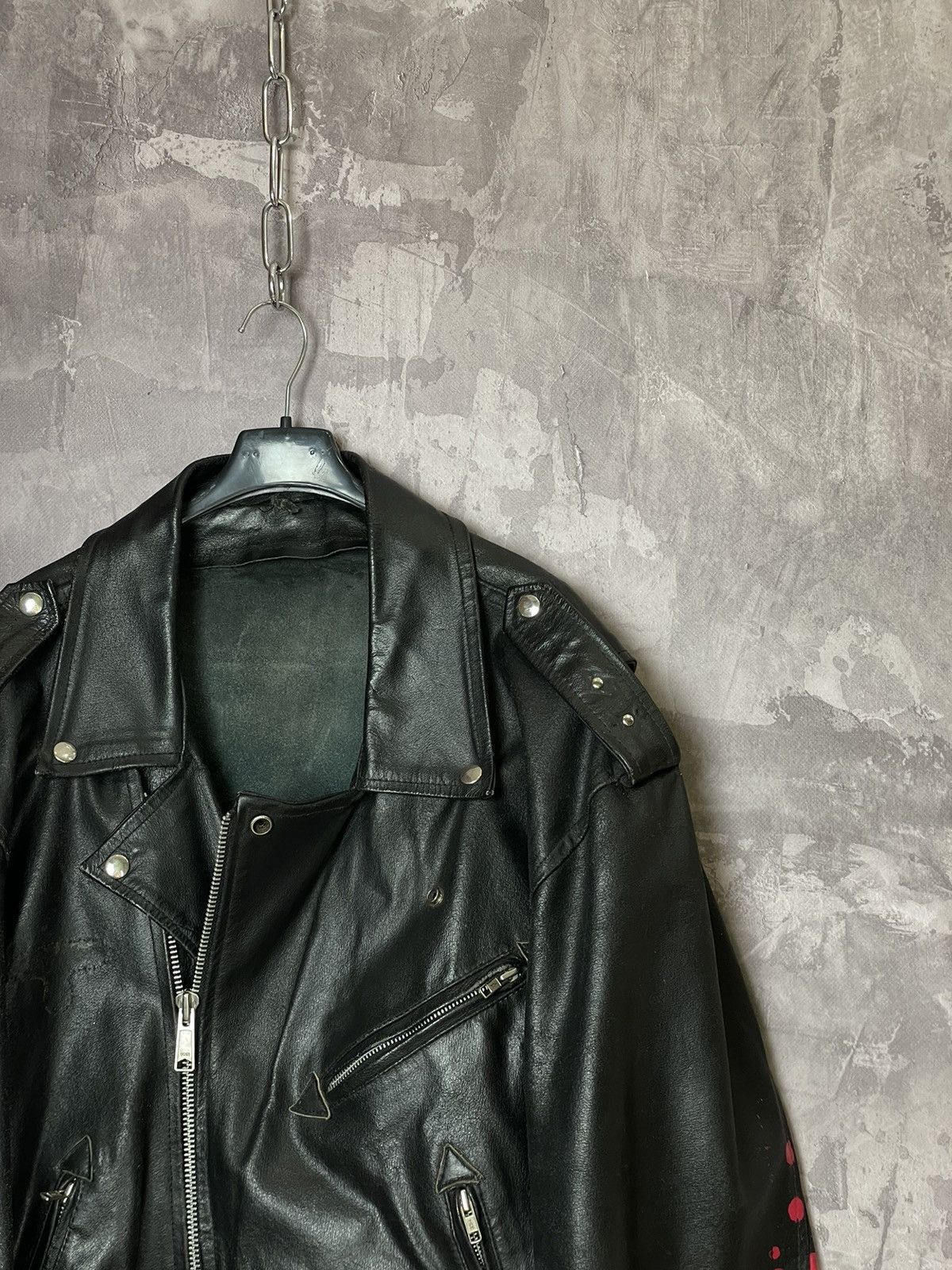Vintage Vintage Leather Biker Motorcycle Jacket Streetwear 90s Size US L / EU 52-54 / 3 - 4 Thumbnail
