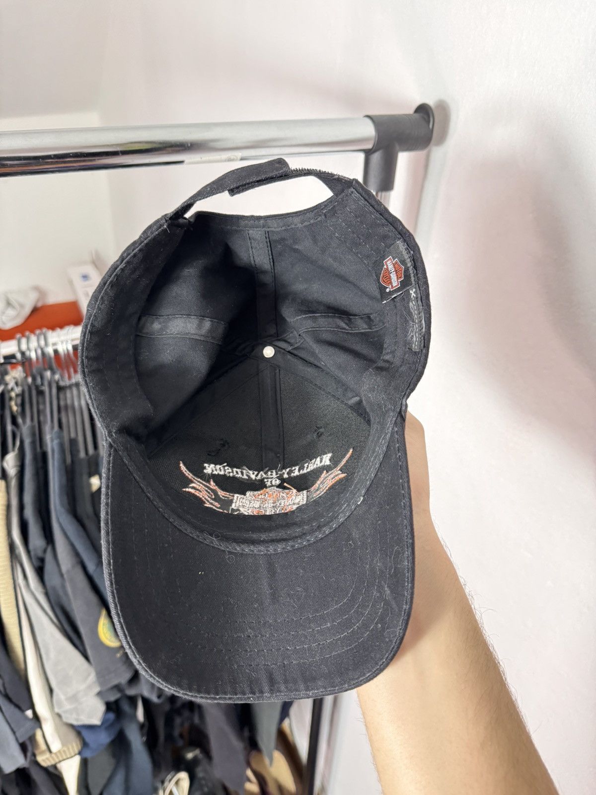 Harley Davidson × Vintage × West Coast Choppers Vintage Harley Davidson New York Hat Embroidered Logo 90s Size ONE SIZE - 10 Thumbnail
