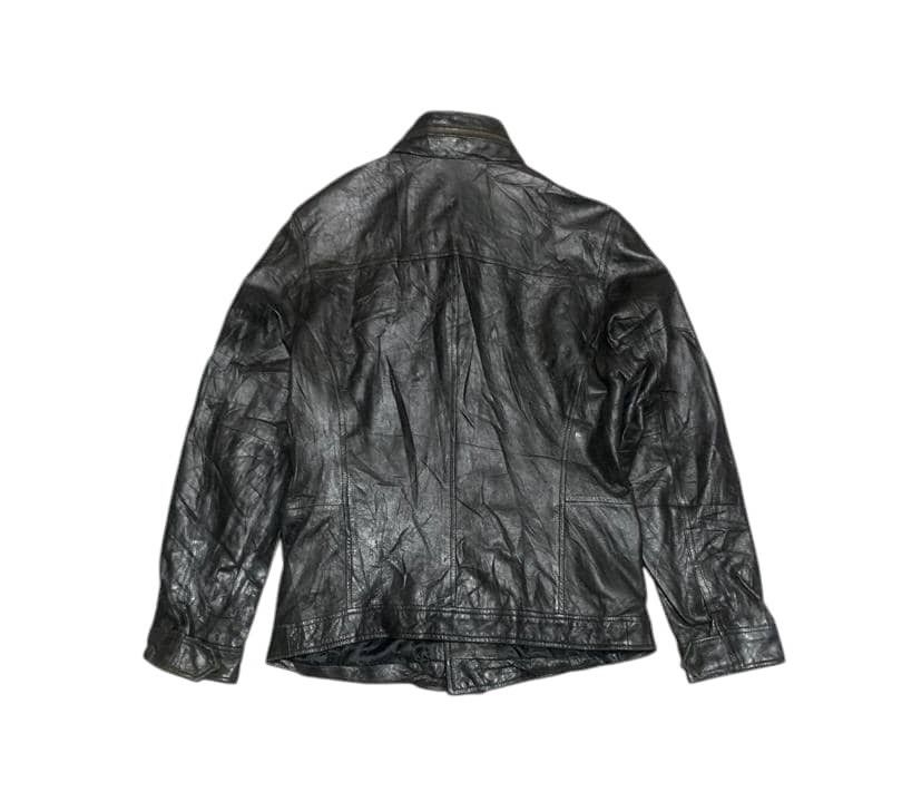 Japanese Brand Vintage Back Number M 65 Field Sheepskin Leather Jacket Size US L / EU 52-54 / 3 - 4 Thumbnail
