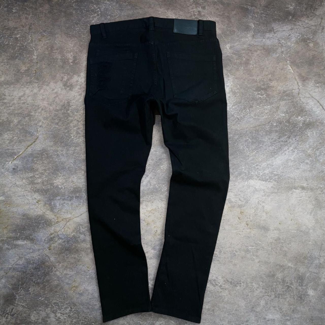 Helmut Lang Helmut Lang | black ripped slim fit denim | M Size 32x32 | Size US 32 / EU 48 - 5 Thumbnail
