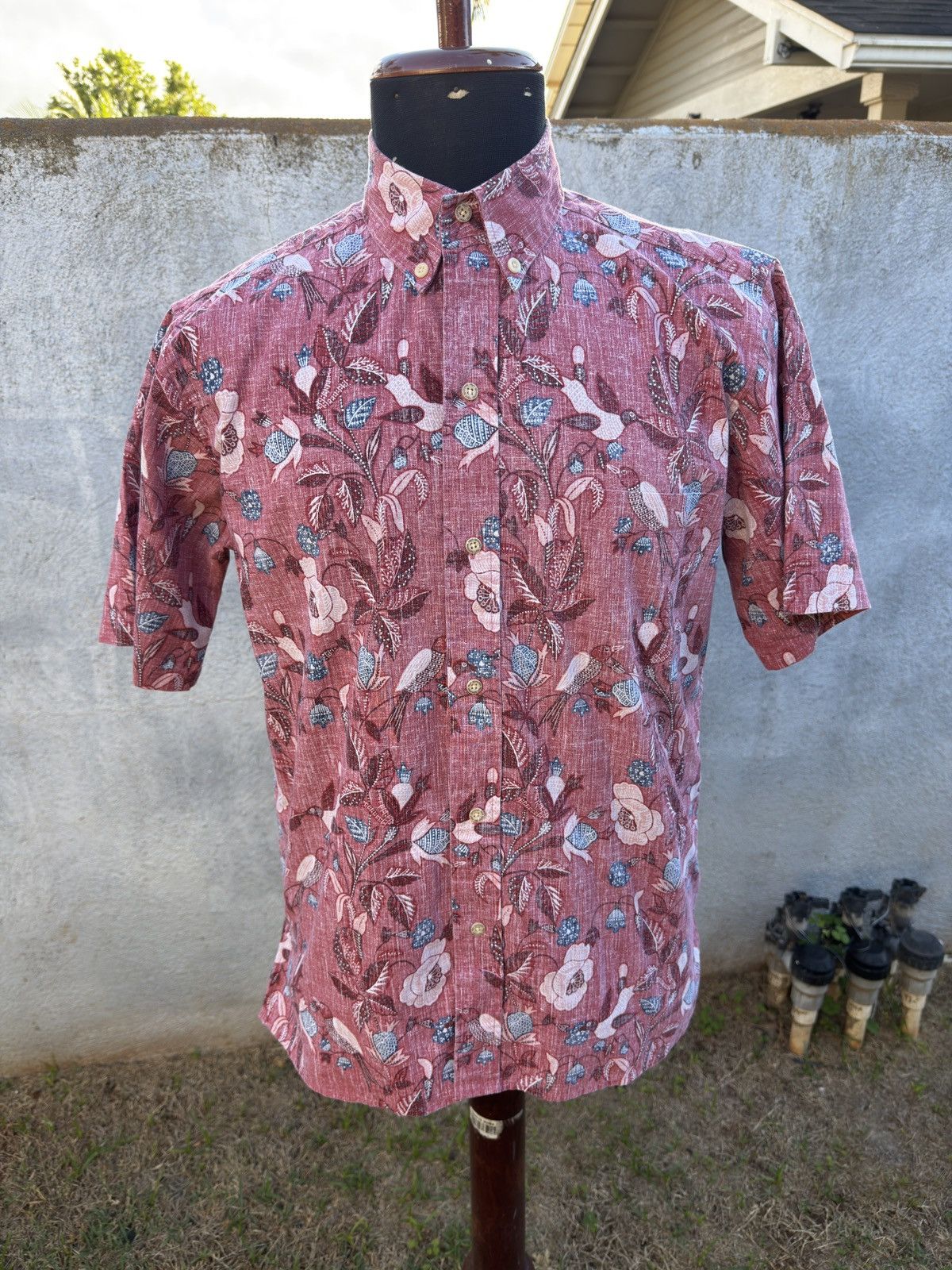 Reyn Spooner PreOwned Reyn Spooner Classic Hawaiian Print Men's S Red Size US S / EU 44-46 / 1 - 1 Thumbnail