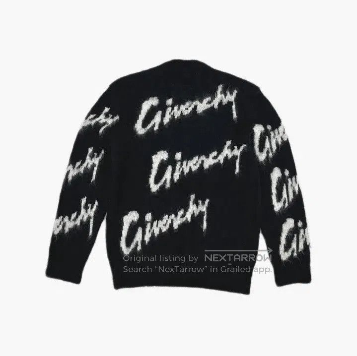 Givenchy Givenchy SS23 Letter Print Mohair Crewneck Sweater. Size US M / EU 48-50 / 2 - 1 Thumbnail