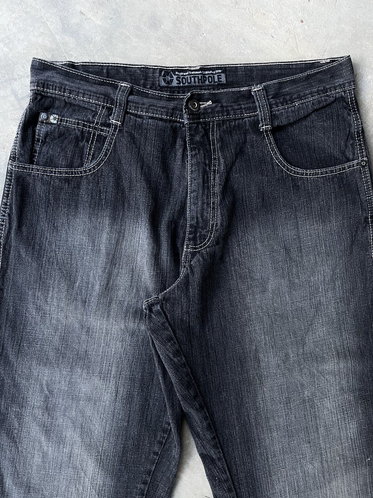 Southpole Vintage Southpole Baggy Jeans Brown Tab Hip-Hop Skater Style Size US 34 / EU 50 - 6 Thumbnail
