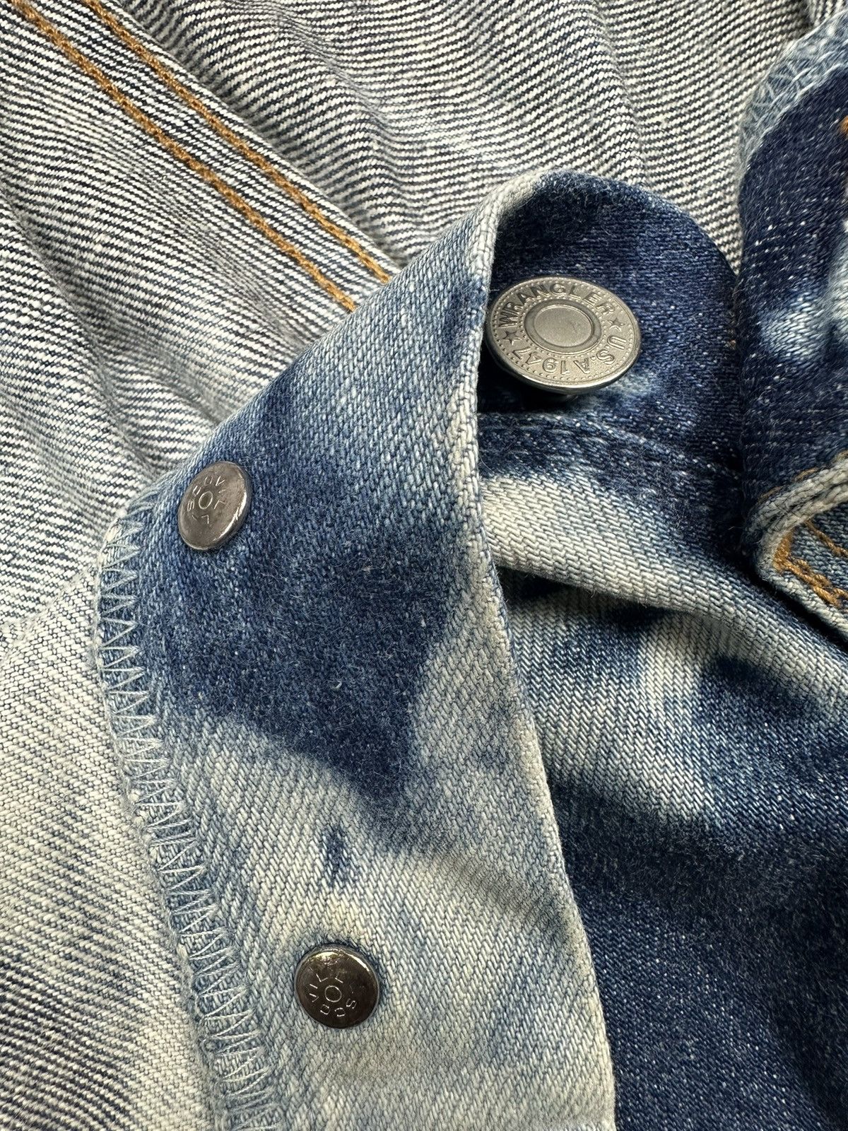 Vintage × Wrangler 🔥Rare🔥Vintage Wrangler Bleached Flared Denim Size US 31 - 9 Thumbnail