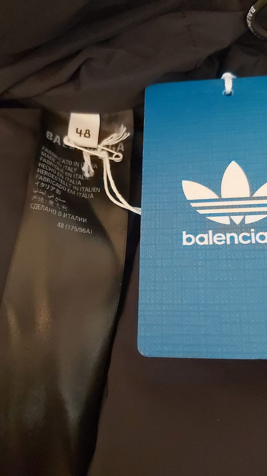 Balenciaga CC000013 Balenciaga Adidas Trefoil Puffer in Black Size US M / EU 48-50 / 2 - 3 Thumbnail
