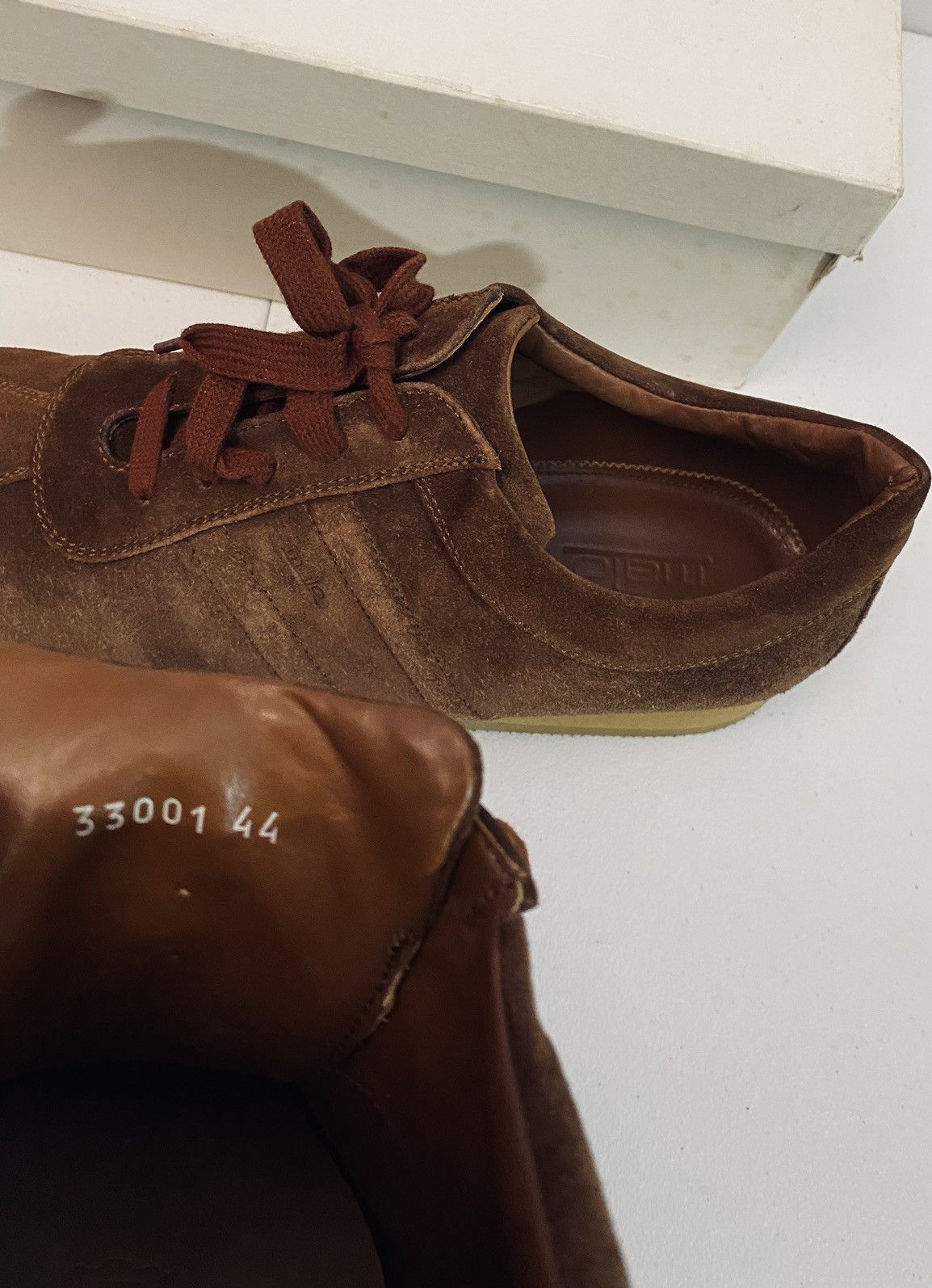 Malo Malo 🇮🇹 Brown French Calfskin Suede Voyager Sneakers 11 NEW Size US 11 / EU 44 - 7 Thumbnail