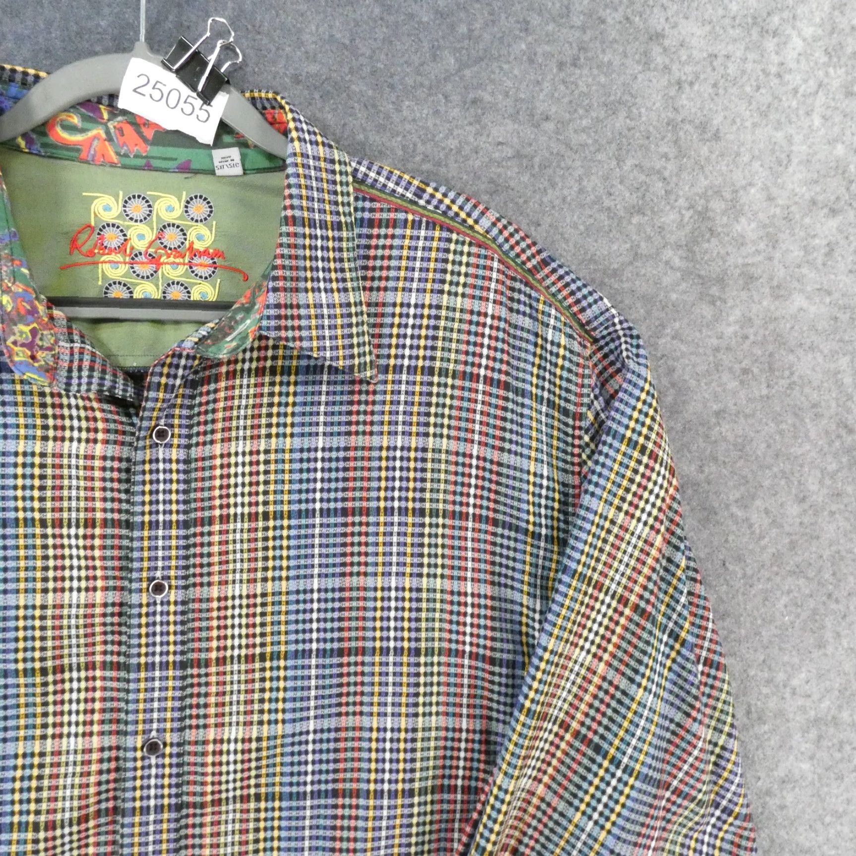 Robert Graham Robert Graham Shirt Men XXL Long Sleeve Button-Up Blue Multicolor Plaid Size US XXL / EU 58 / 5 - 6 Thumbnail