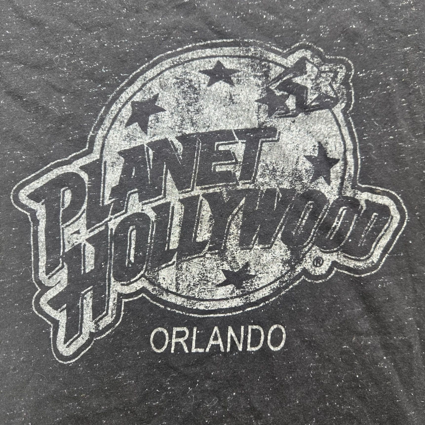 Planet Hollywood VINTAGE Planet Hollywood Unisex T-Shirt Small Black Stitch 90s Cotton Crew Neck Short Sleeve Shirt Size S / US 4 / IT 40 - 2 Thumbnail