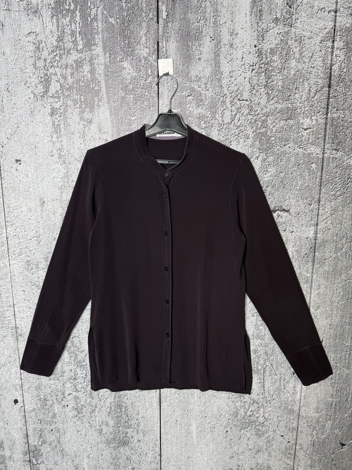 Jil Sander Jil Sander Silk Mandarin Collar Long Sleeve Button up Shirt Size XS / US 0-2 / IT 36-38 - 1 Thumbnail