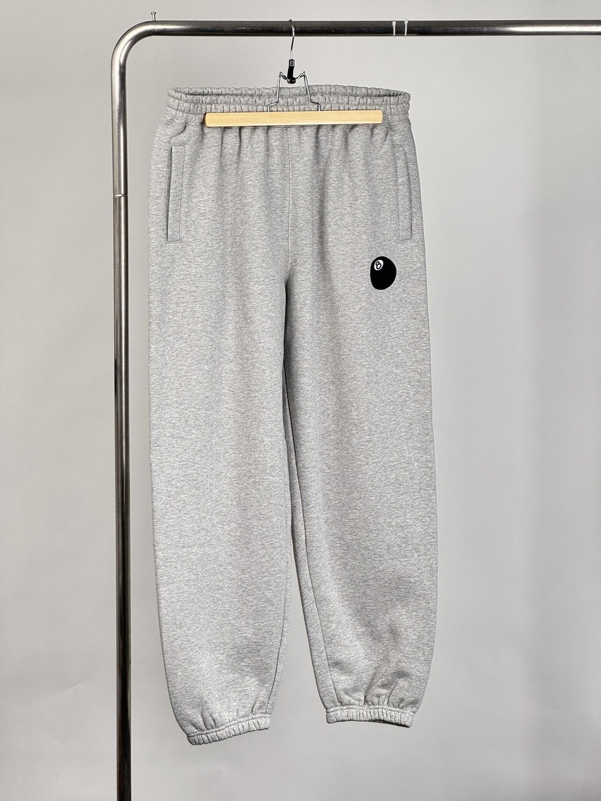 Image of Stussy Ball 8 Sweatpants L in Black, Men's (Size 34)