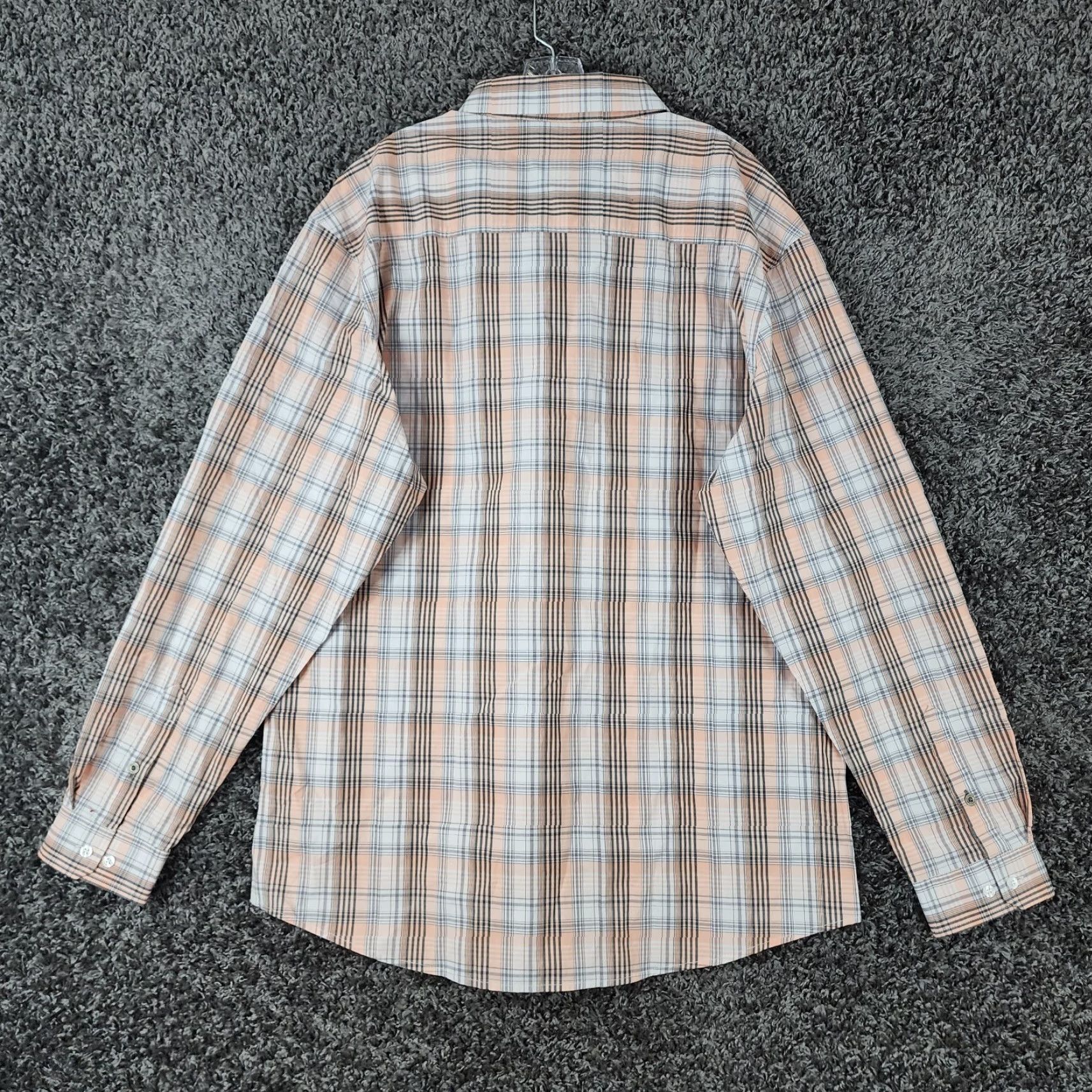 Vintage CINCH Shirt Men 2XL Modern Fit Peach White Plaid Long Sleeve Button-Up Mens 2XL Peach Plaid Classic Size US XXL / EU 58 / 5 - 5 Thumbnail