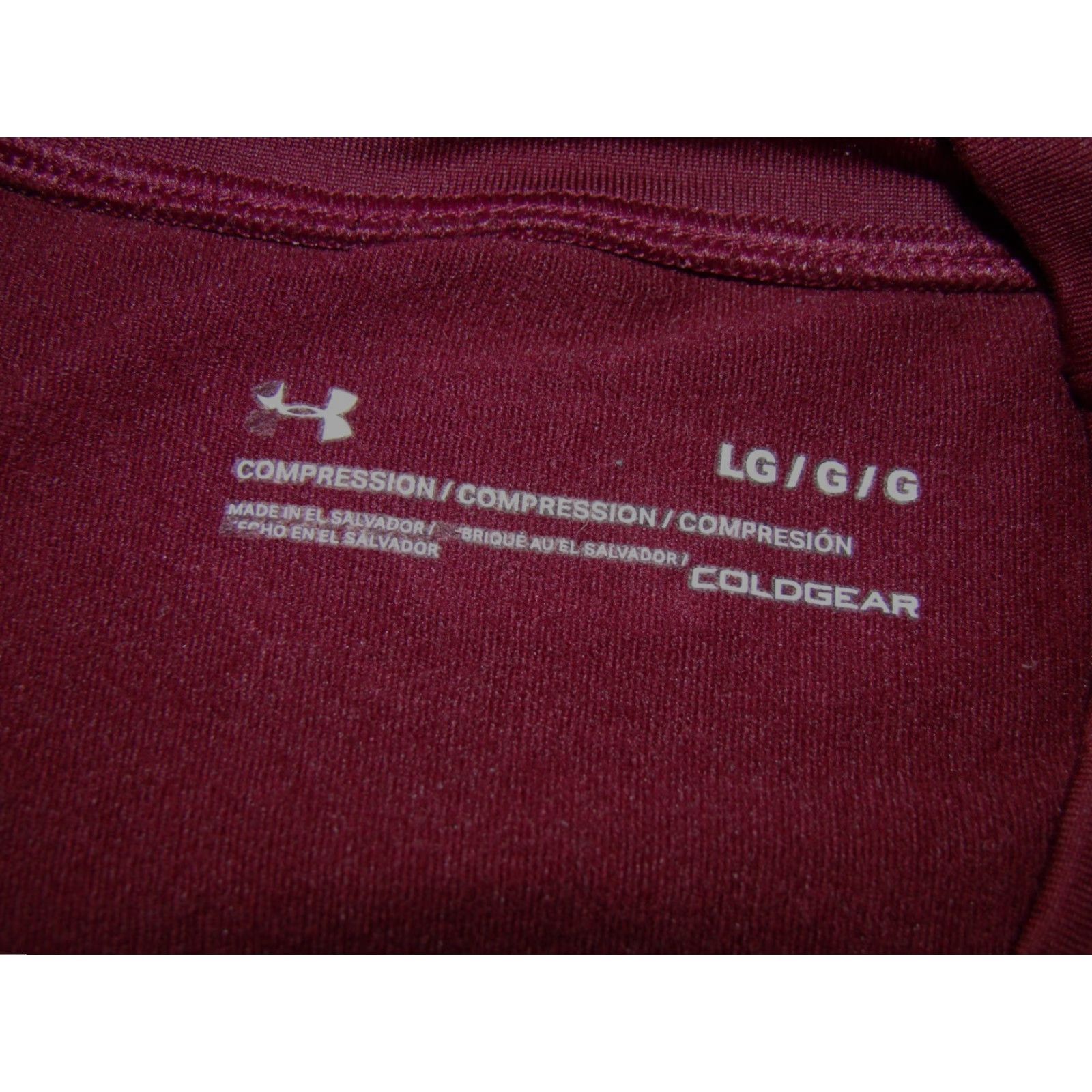 Under Armour Under Armour Coldgear Mens Shirt Size Large Compression Long Sleeve Maroon Size US L / EU 52-54 / 3 - 3 Thumbnail