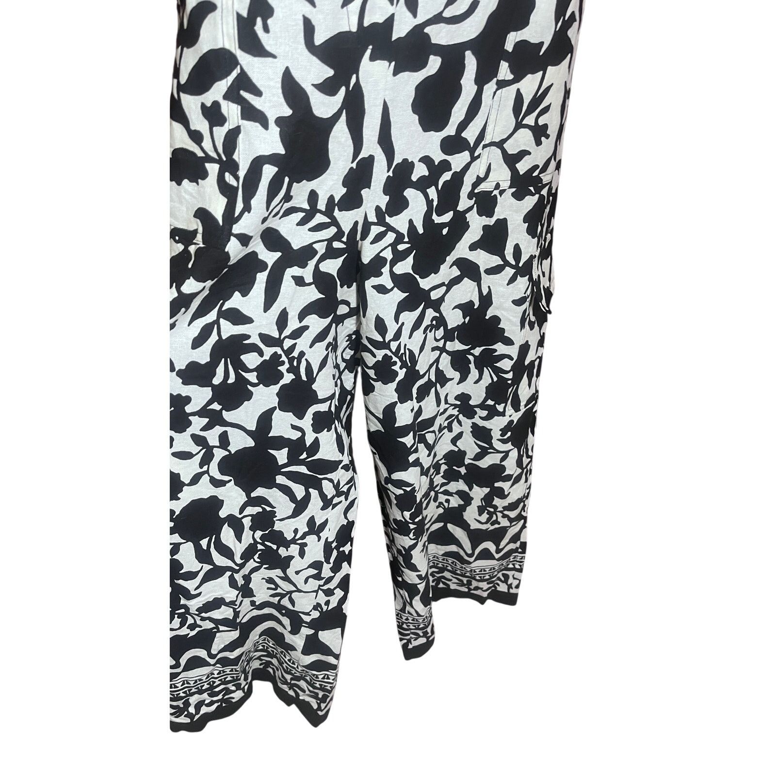 Other MSK Black & White Strapless Jumpsuit Wide Leg NWT Size Large Size 36" / US 14 / IT 50 - 11 Thumbnail
