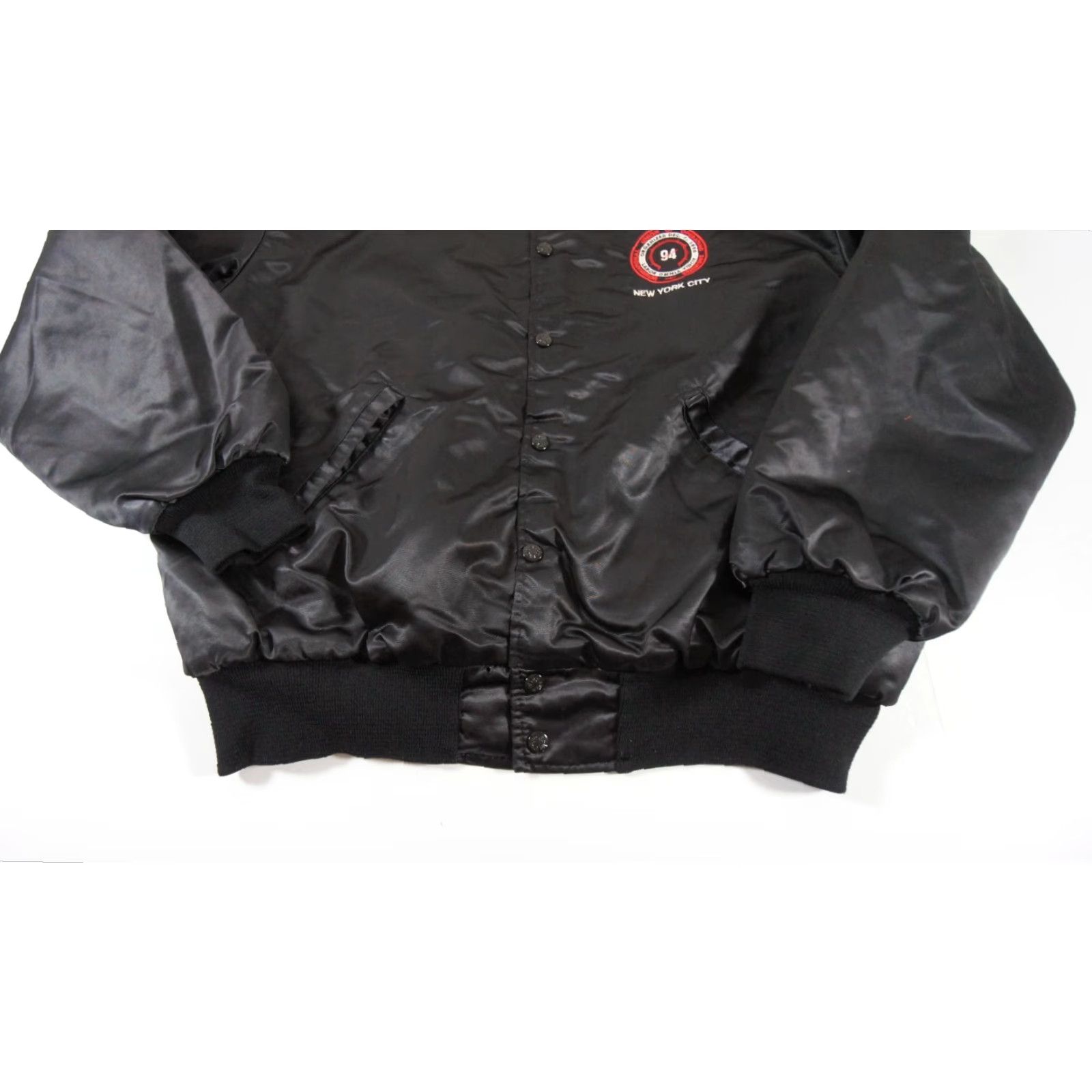 Vintage Vintage Birdie Men's Bomber Jacket Fall Spring Winter 90s Black Satin Outdoor Casual Mens Large Size US L / EU 52-54 / 3 - 4 Thumbnail
