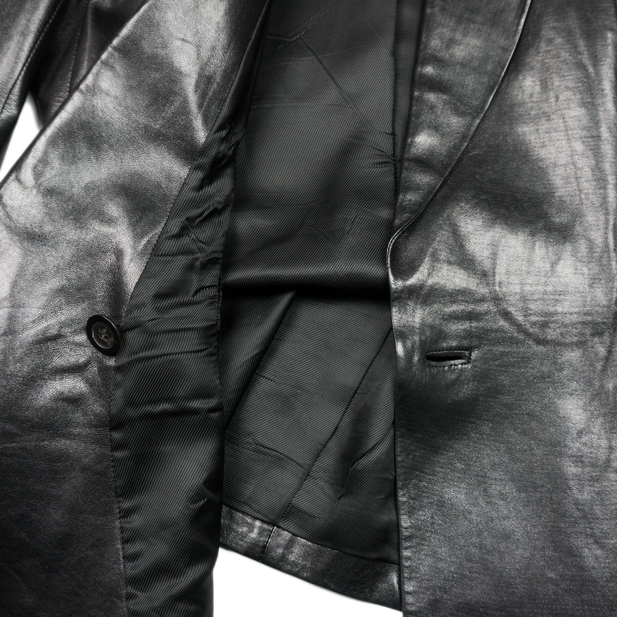 Gucci Gucci by Tom Ford AW01 Belted Leather Jacket Size M / US 6-8 / IT 42-44 - 4 Thumbnail