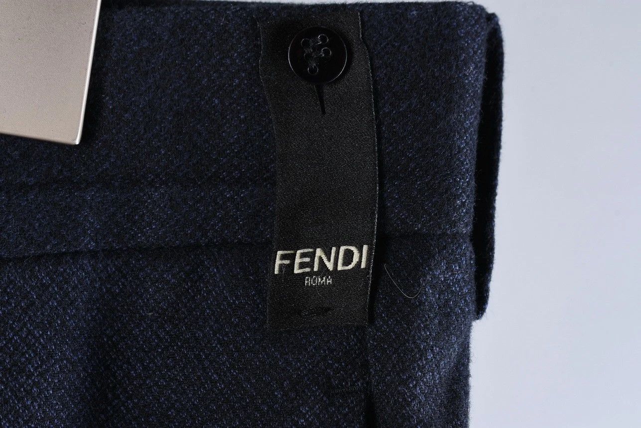 Fendi Fendi Roma Navy Dress Trousers Made in Italy Size W38/L29 Size US 38 / EU 54 - 5 Thumbnail