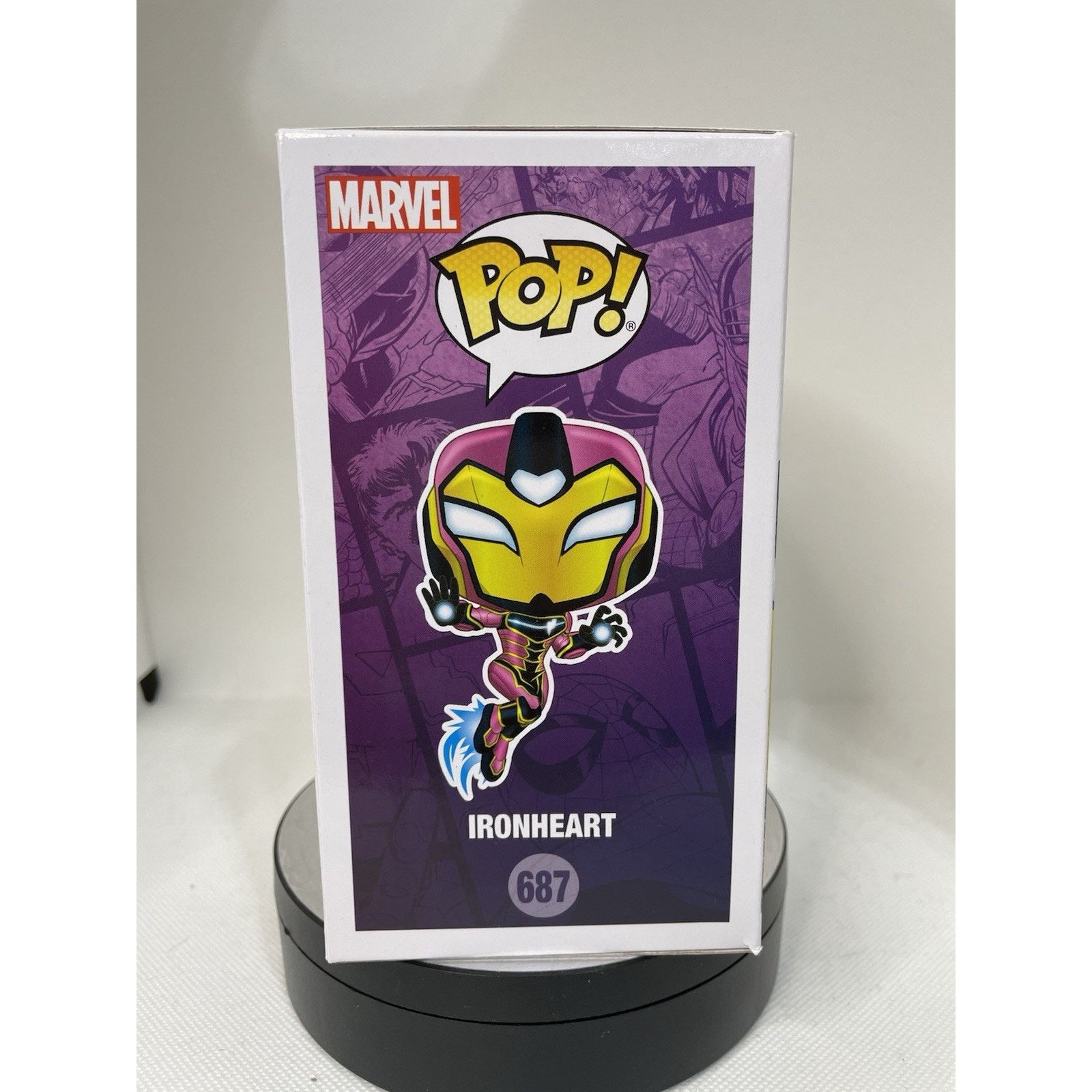 Marvel Comics Funko Pop! Ironheart (Chase) (Glows in the Dark) - PIAB #687 Size ONE SIZE - 8 Thumbnail