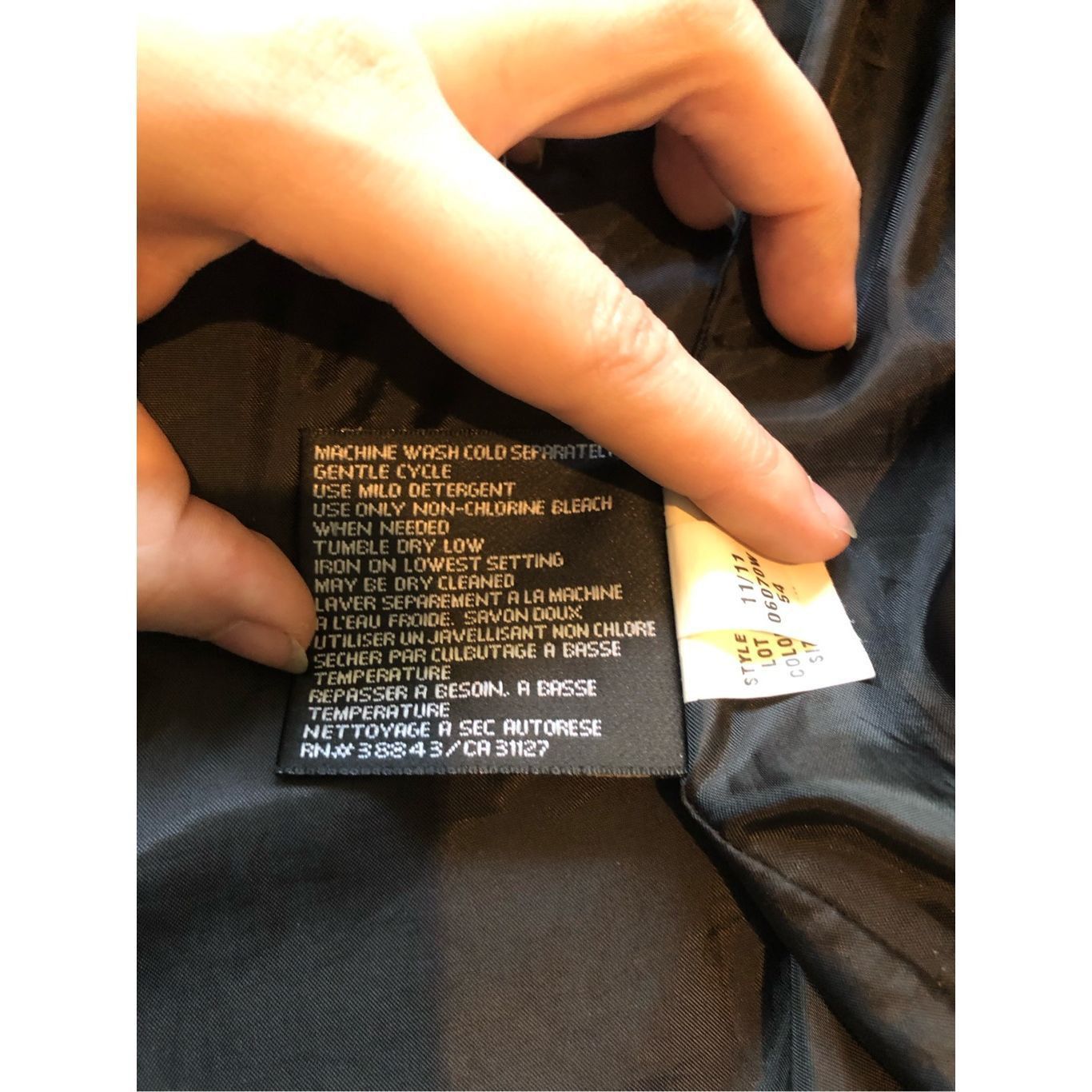 DKNY DKNY Women’s Classic Black Collared Button Up Rain Coat Tren Size XL / US 12-14 / IT 48-50 - 7 Thumbnail