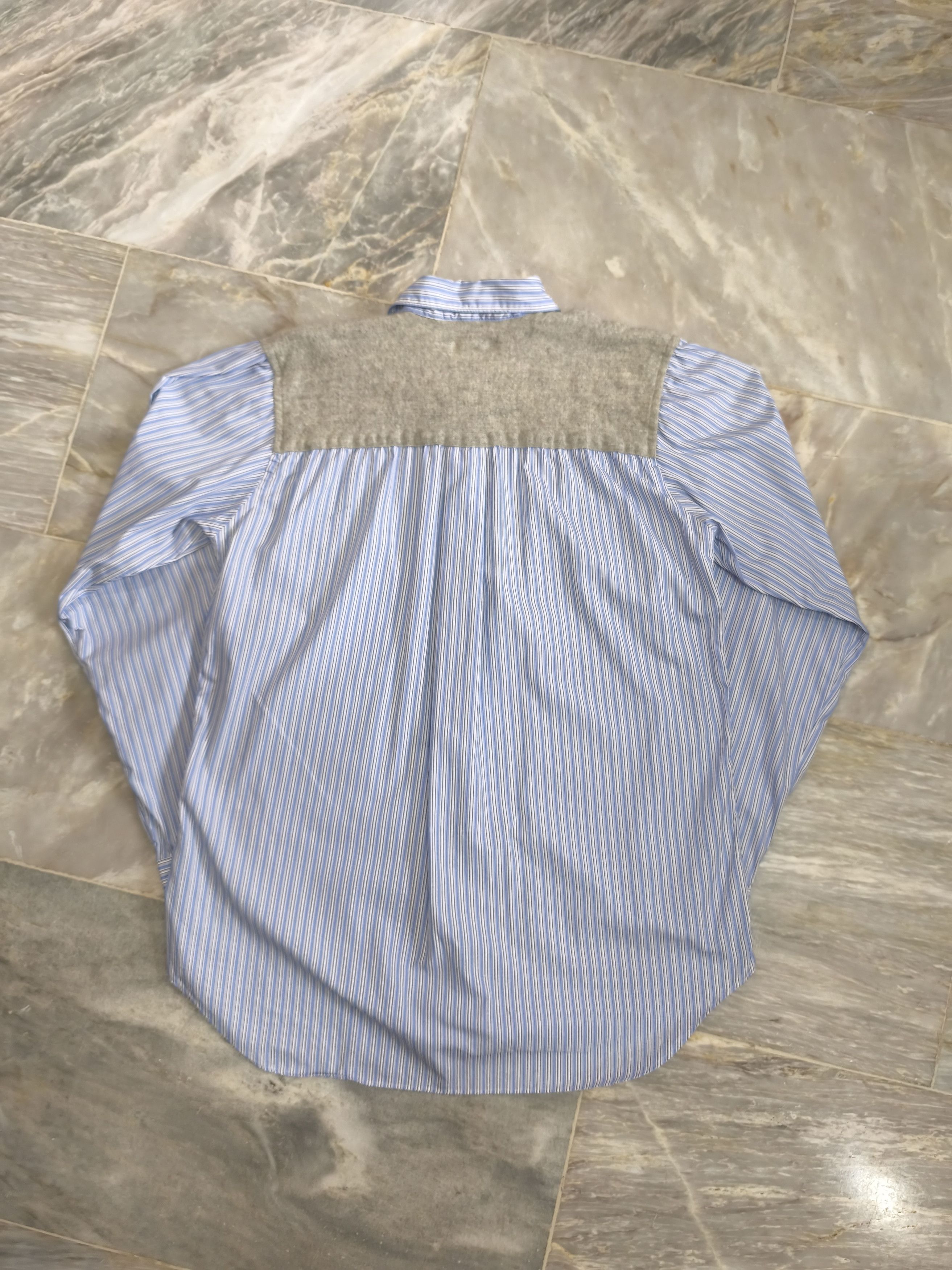Comme des Garcons Homme Deux CDG Homme Deux Stripe Long Sleeve Polo - AD2014 Size US M / EU 48-50 / 2 - 7 Thumbnail