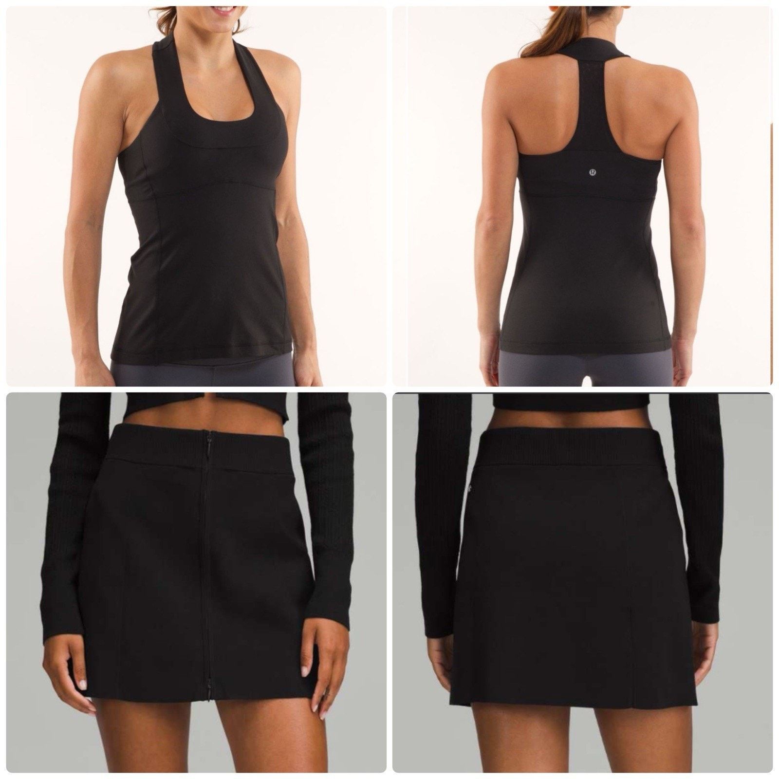 Lululemon Lululemon Tennis Outfit Bundle Tank 10 Mini Ribbed Zip Skirt Size 32" / US 10 / IT 46 - 1 Thumbnail
