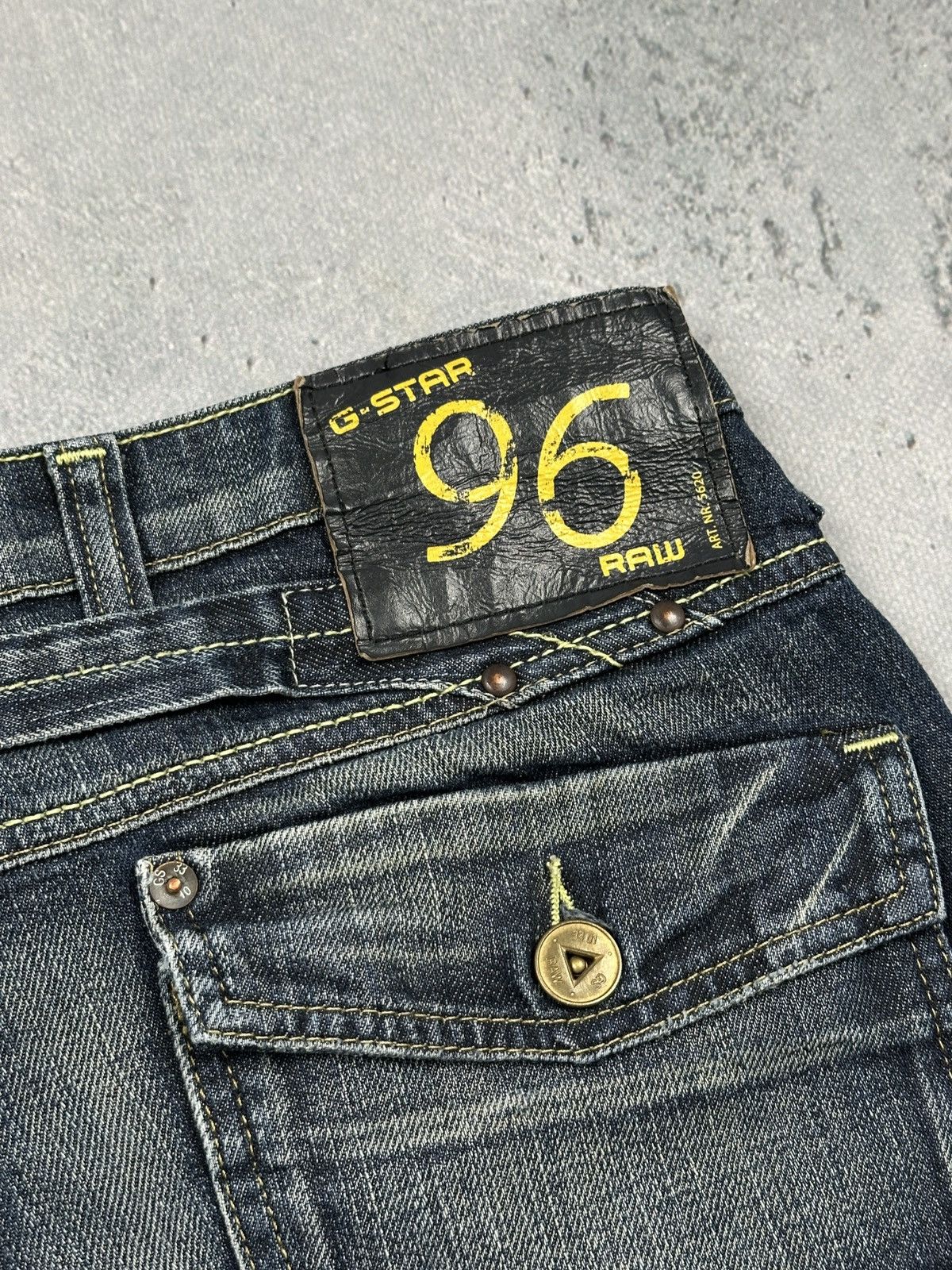 G-Star Vintage G-Star RAW Elwood Heritage Embro Narrow Jeans 96 y2k Size 30" / US 8 / IT 44 - 23 Thumbnail