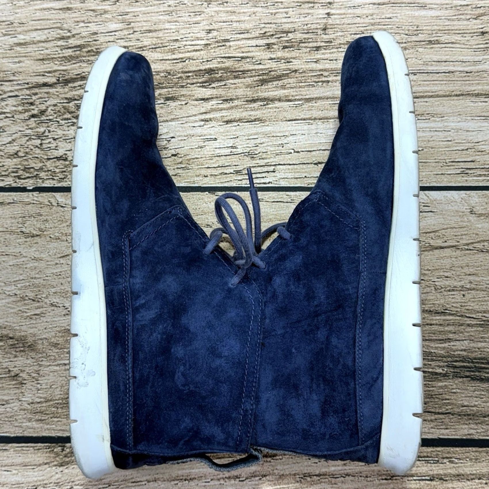 Ugg UGG Australia Freamon Chukka Boots Mens 13 Blue Suede Casual Shoes Suede Upper Wool Lining M Width Logo Arch Support Lightweight Vintage No Size US 13 / EU 46 - 7 Thumbnail