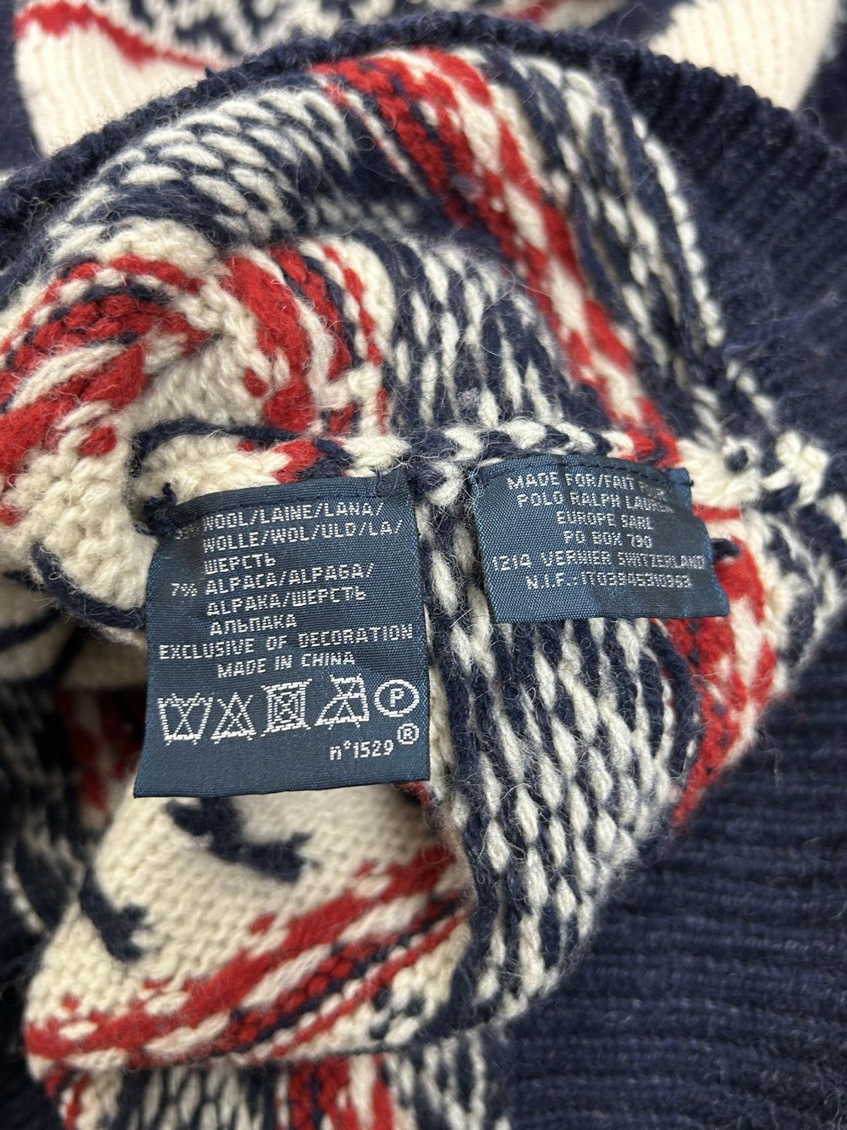 Polo Ralph Lauren Vintage Polo By Ralph Lauren Deer Ornament Wool Sweater Size US S / EU 44-46 / 1 - 9 Thumbnail