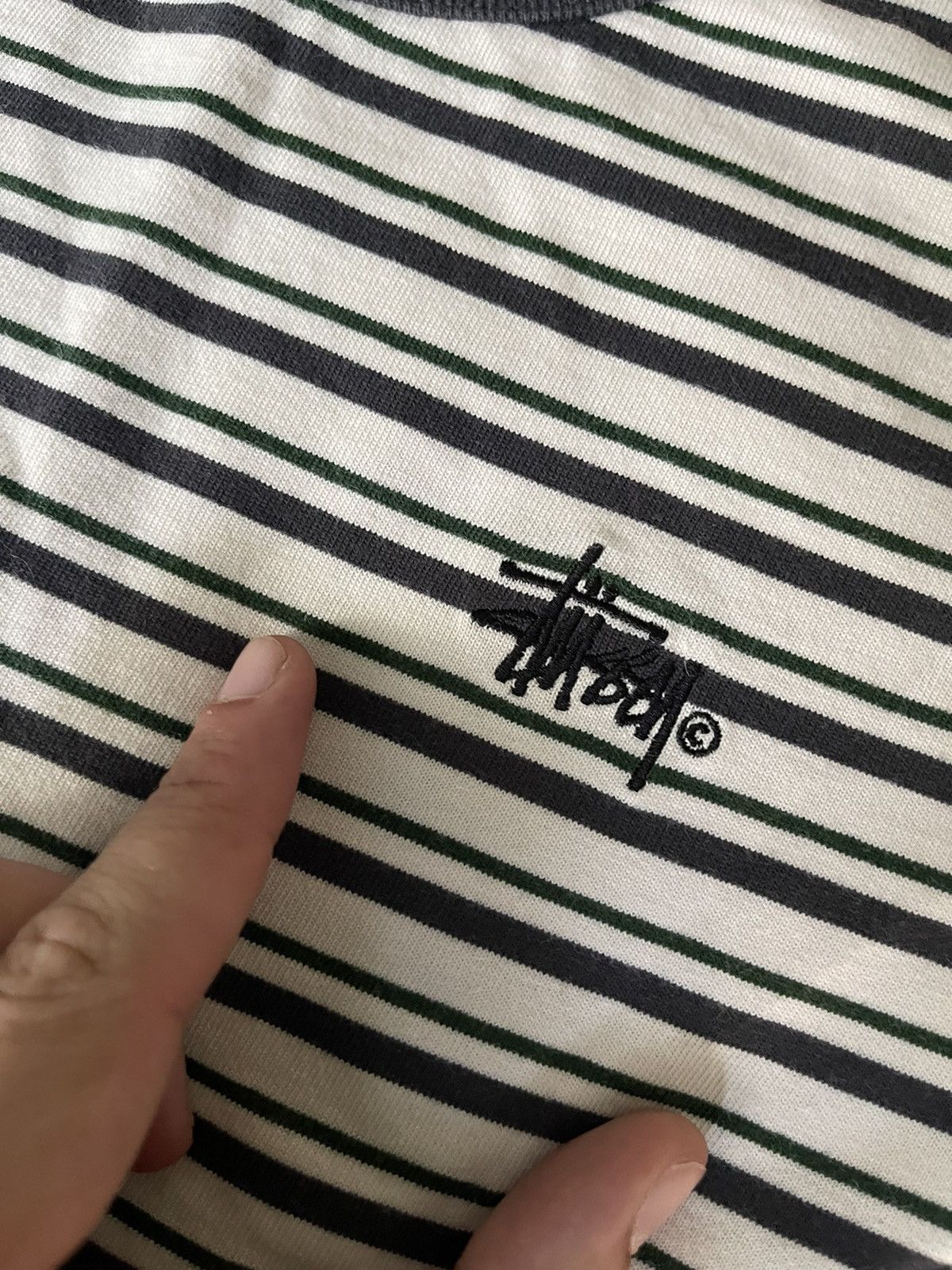 Designer × Stussy Stussy striped knit logo t-shirt Size M / US 6-8 / IT 42-44 - 3 Thumbnail