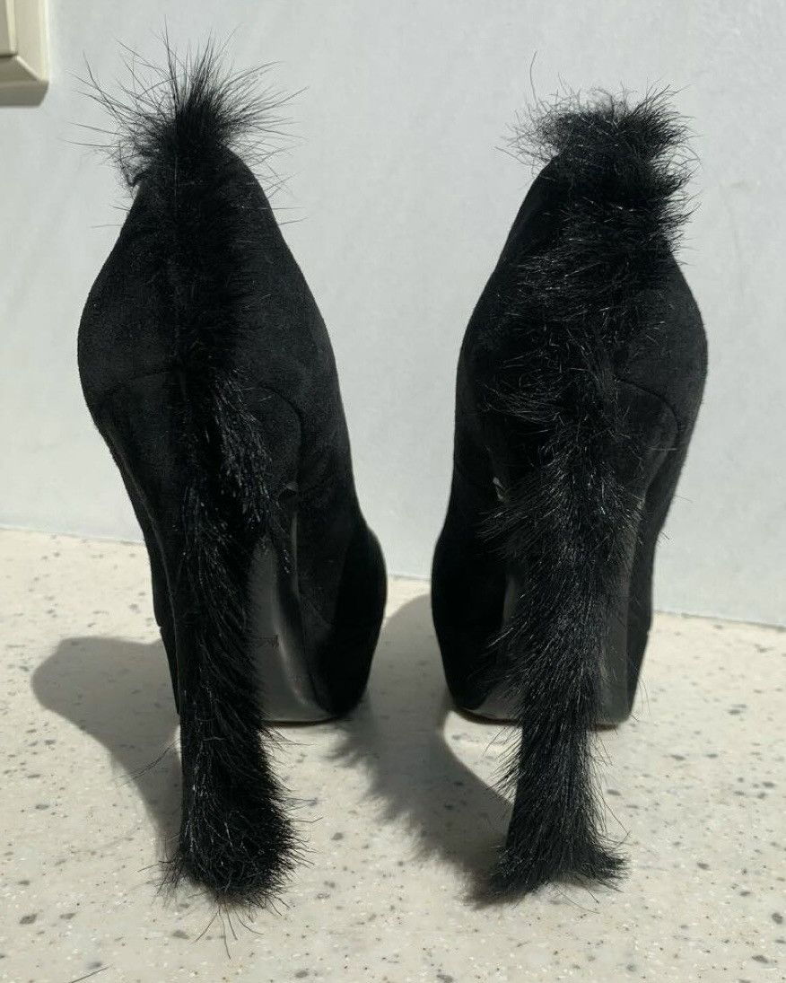 Yves Saint Laurent YSL shoes with fur insert Size US 8.5 / IT 38.5 - 2 Thumbnail