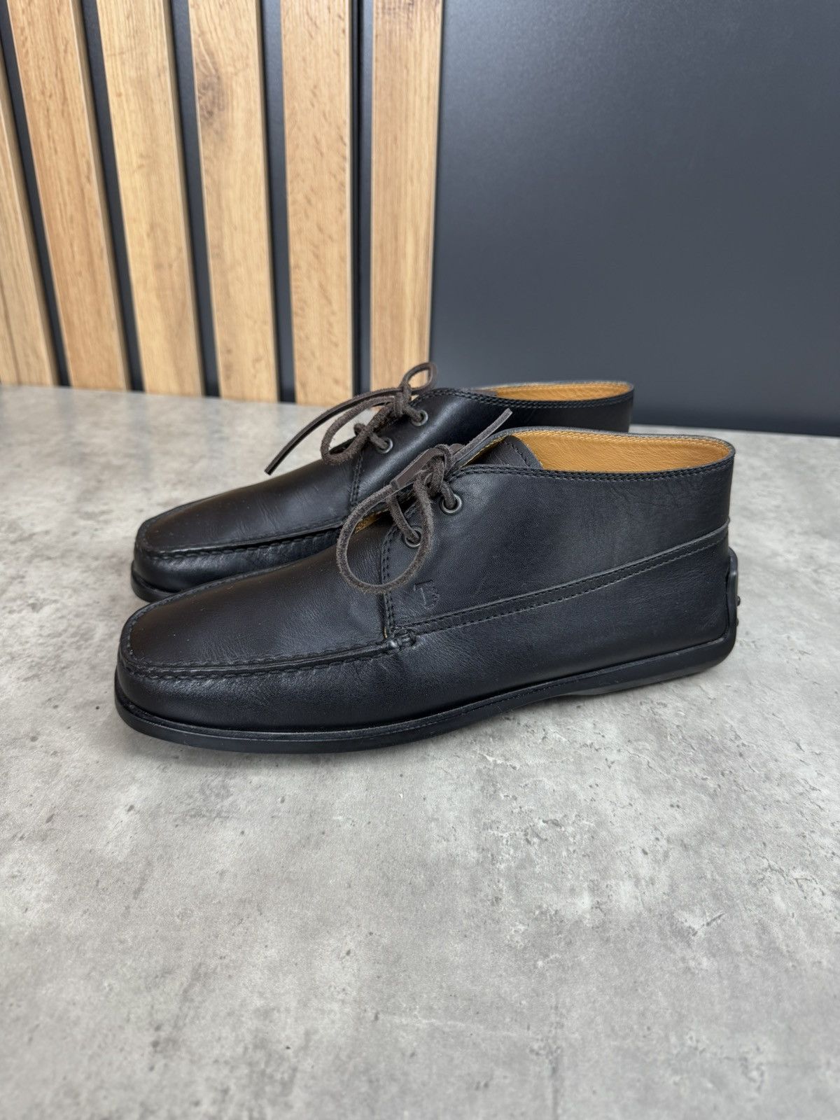 Tod's Tod’s Leather Driving Shoes Black Moccasins Size Uk 8 1/2 Size US 9.5 / EU 42-43 - 2 Thumbnail