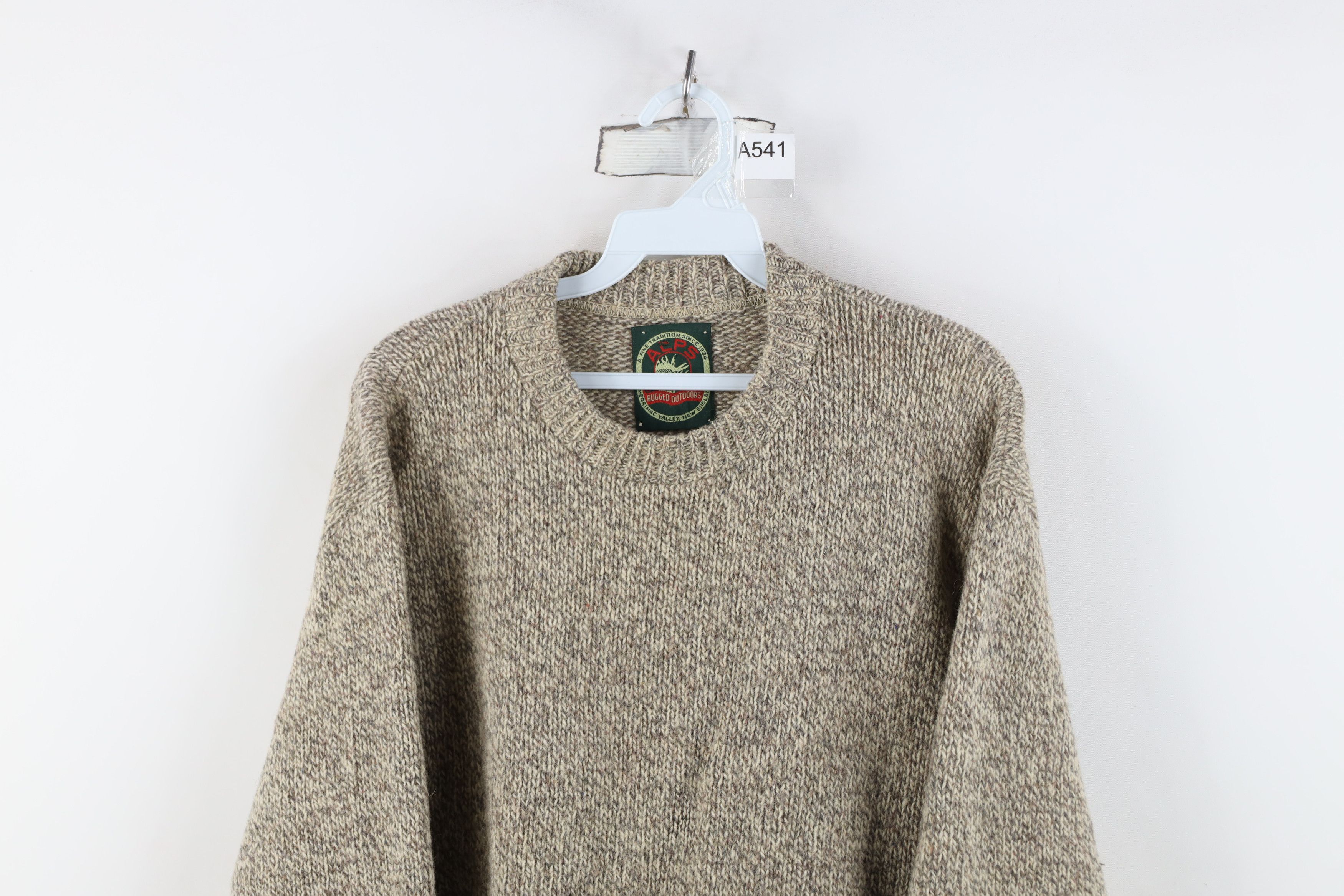 Vintage Vintage 90s Streetwear Blend Knit Crewneck Sweater Brown USA Size US XL / EU 56 / 4 - 2 Thumbnail