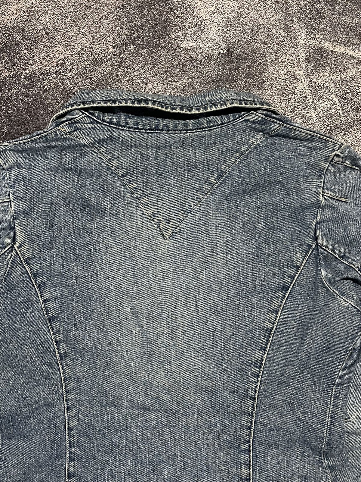 Marithe + Francois Girbaud Vintage Marithe Francois Girbaud Denim Blazer Jacket Size M / US 6-8 / IT 42-44 - 6 Thumbnail