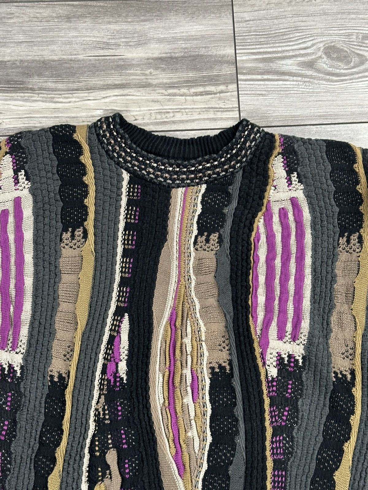 Vintage Vintage Carlo Alberto Coogi Style Knit Sweater Size US L / EU 52-54 / 3 - 2 Thumbnail