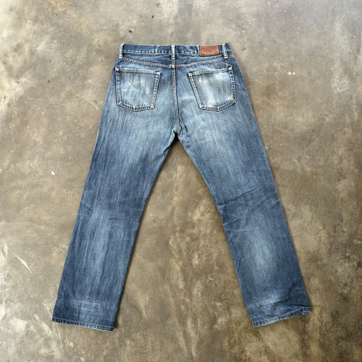 Japanese Brand Vintage Japanese Faded Distressed Denim Jean Pant W33 Size US 33 - 9 Thumbnail