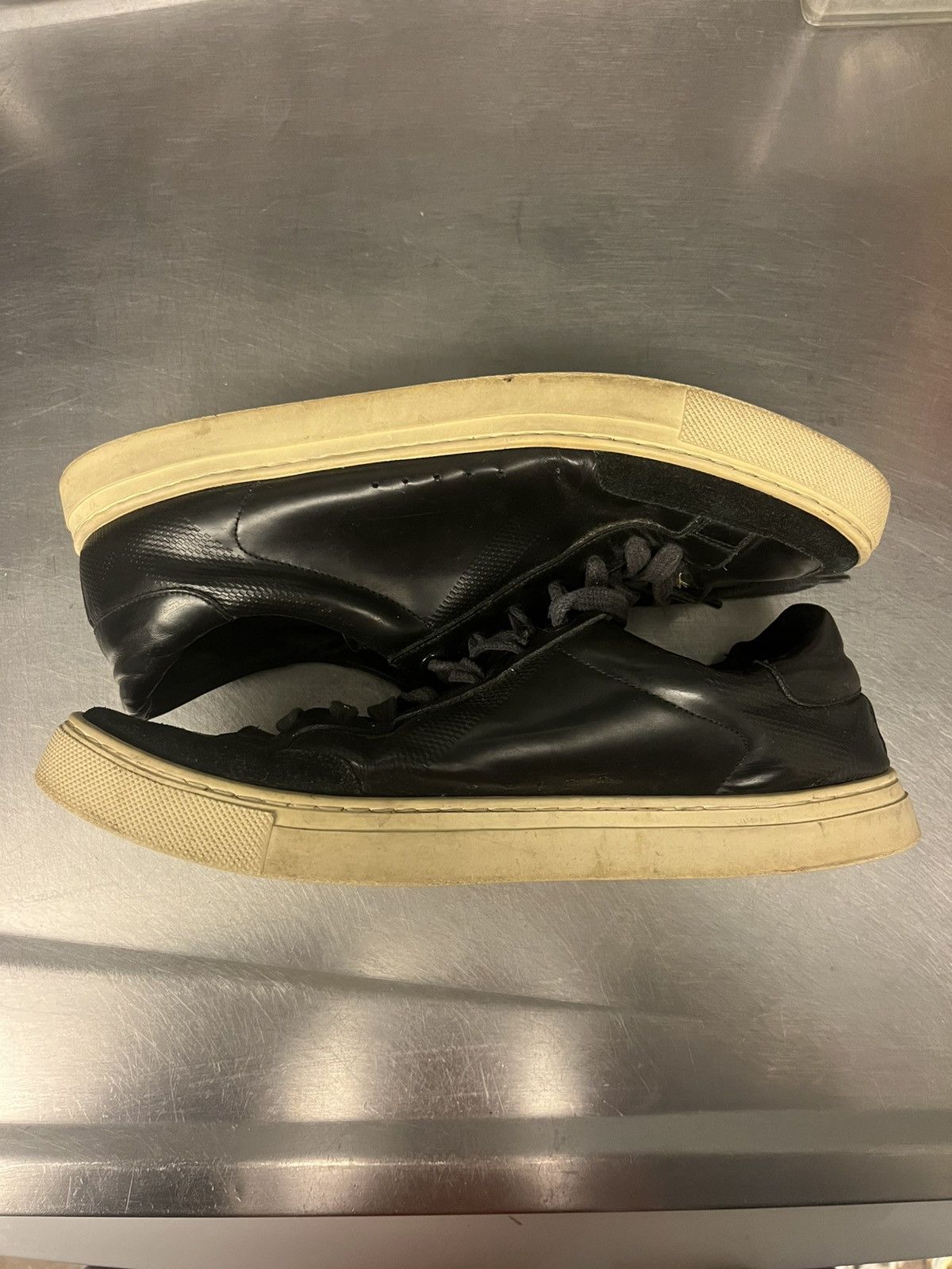 Burberry Men’s Burberry Embossed Check Leather Sneakers Size 8/41 Size US 8.5 / EU 41-42 - 2 Thumbnail