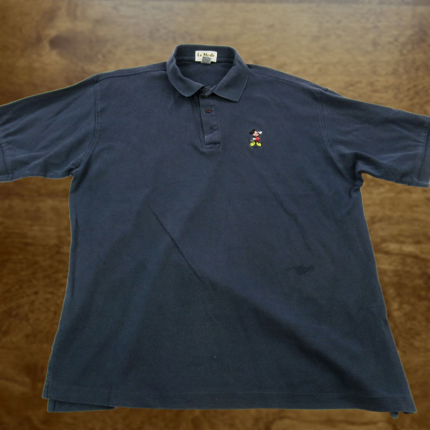 Vintage VINTAGE Disney Polo Shirt Men XL Blue Walt Disney Mickey Mouse Los Angeles Size US XL / EU 56 / 4 - 1 Thumbnail