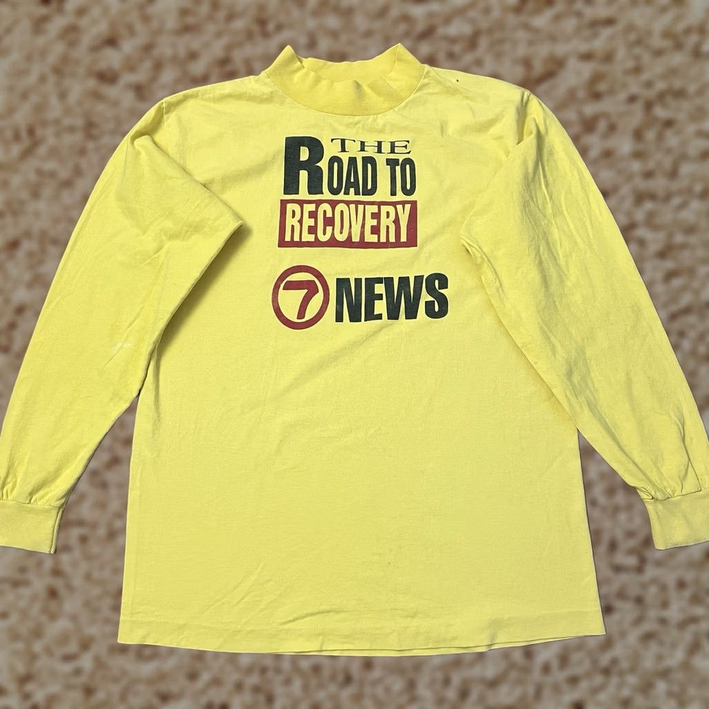 Vintage VINTAGE Office Depot News Channel Adult Large Yellow Long Sleeve USA 90s Mens Shirt Size US L / EU 52-54 / 3 - 1 Thumbnail
