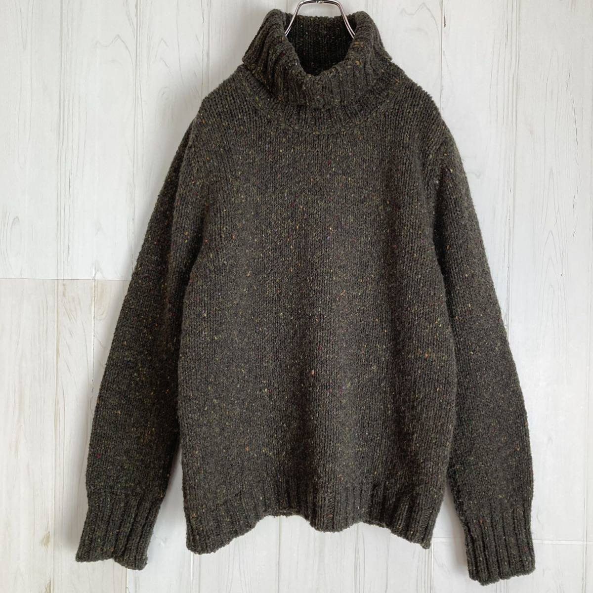 Vintage Fisherman out of Ireland Wool Turtleneck Size L / US 10 / IT 46 - 1 Thumbnail